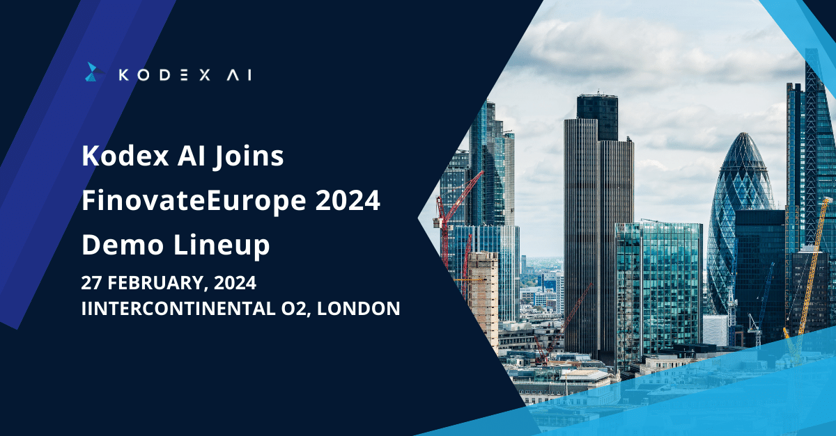 Kodex AI joins FinovateEurope 2024 demo lineup